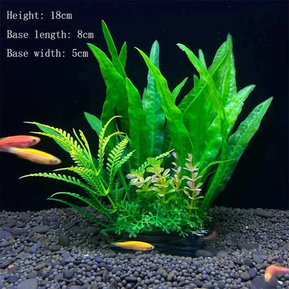 Artificial Aquarium Plants - Green Water Grass Decoration