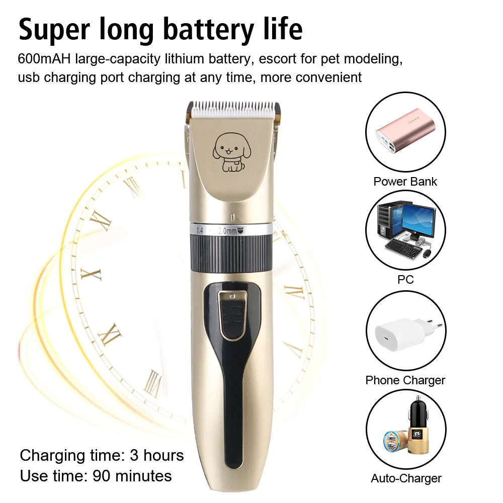 Electric Pet Grooming Tool Set for Dogs and Cats