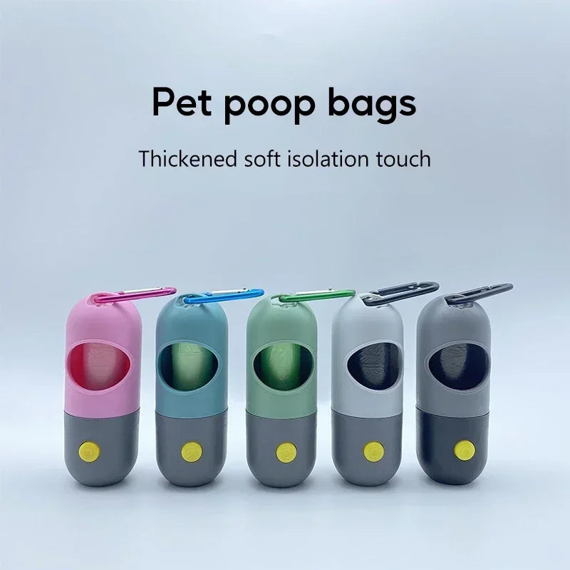 Light-Up Dog Poop Bag Dispenser with Eco-Friendly Bags