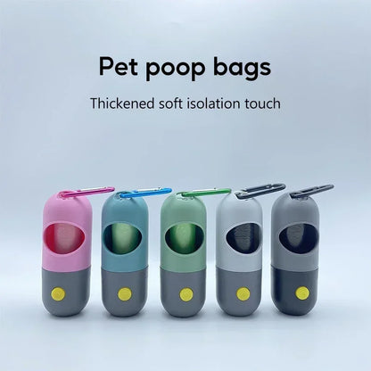 Light-Up Dog Poop Bag Dispenser with Eco-Friendly Bags