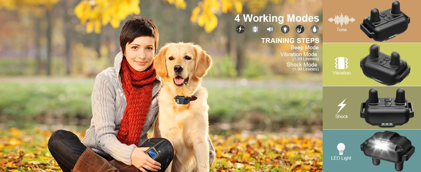 Remote Dog Training Collar for Large, Medium, Small Dogs