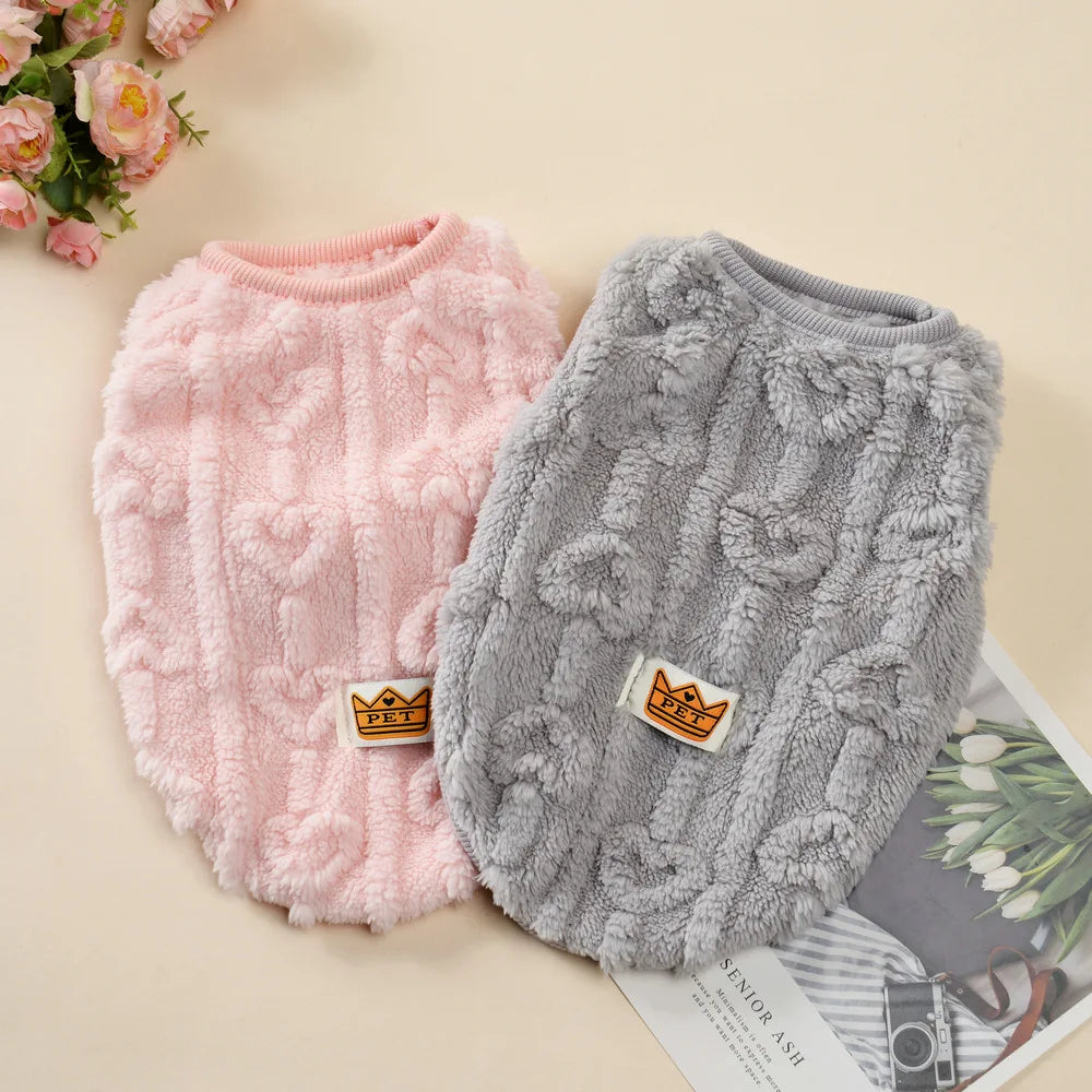 Warm Fleece Jacket for Small Dogs and Kittens
