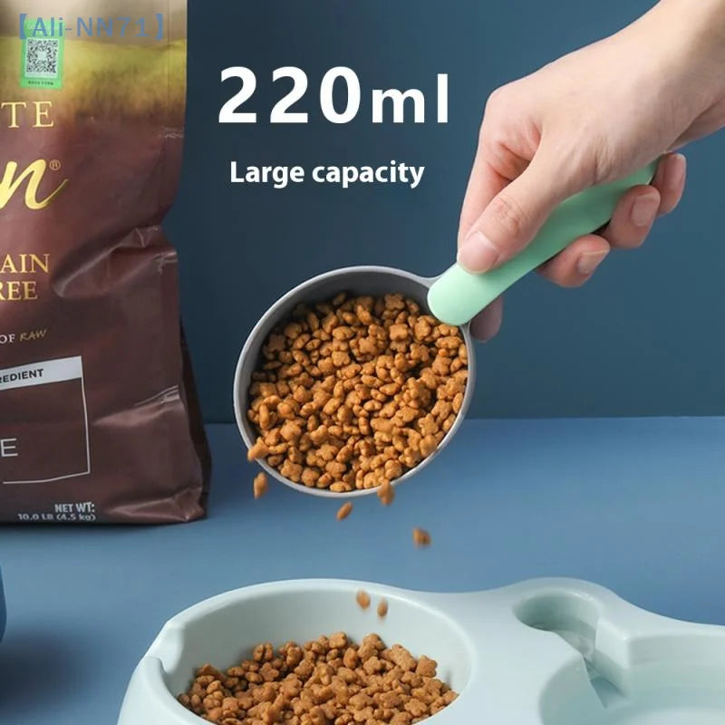 Plastic Pet Food Measuring Spoon with Sealing Clip
