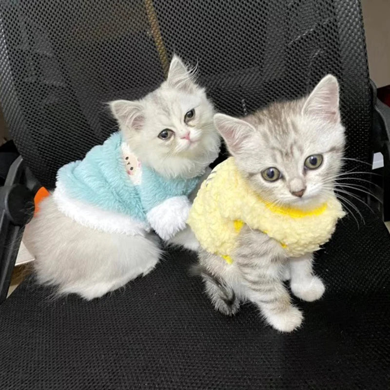 Warm Velvet Sweater for Small Pets and Kittens