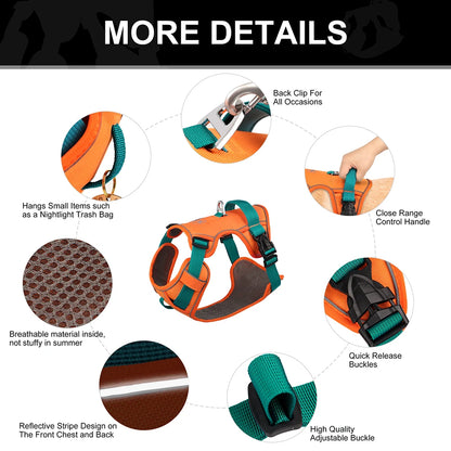 Breathable Reflective Dog Harness - Adjustable for All Sizes