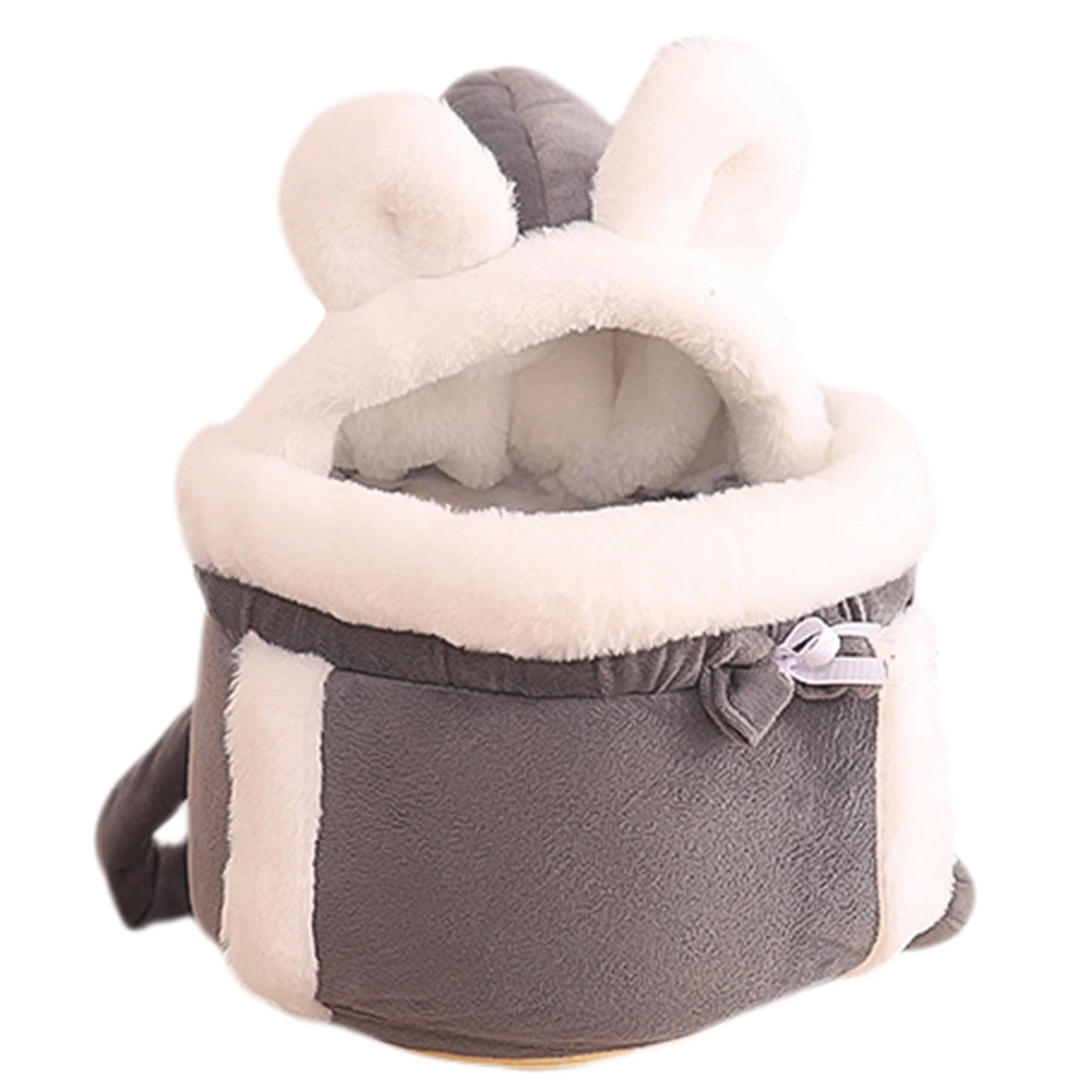 Warm Plush Cat Backpack Carrier for Travel and Outdoor Use