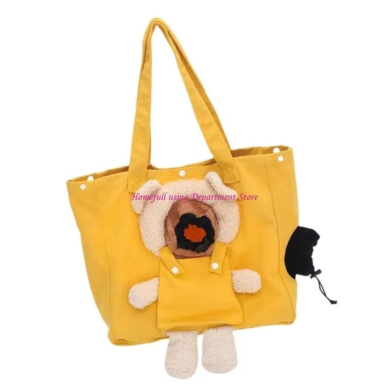 Ventilated Pet Carrier Bag for Dogs and Cats - Travel Shoulder Bag