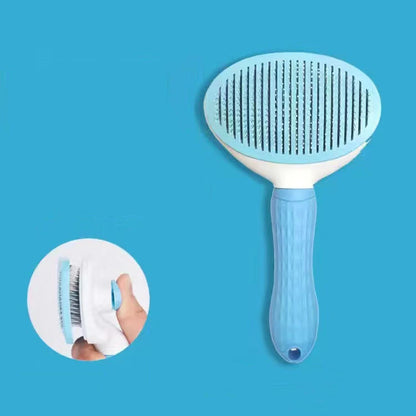 Stainless Steel Dog and Cat Grooming Brush for Long Hair
