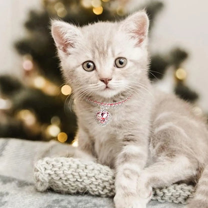 Rhinestone Crystal Pet Collar for Dogs and Cats