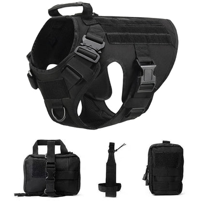 Tactical Dog Harness and Leash Set for All Breeds