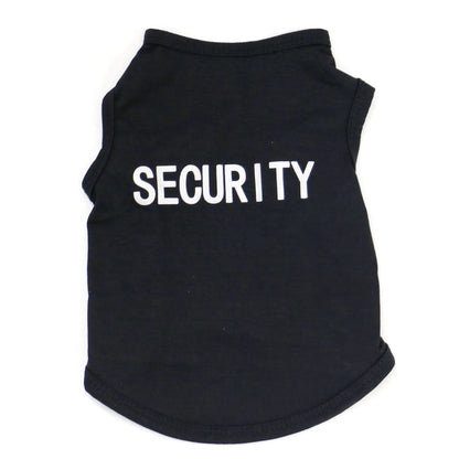 Cotton SECURITY Costume for Cats and Small Dogs