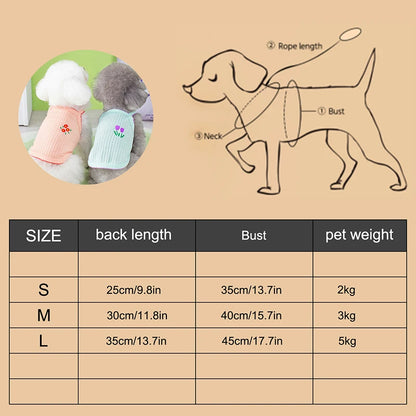Summer Thin Strap Soft Dog Clothing for Small Pets