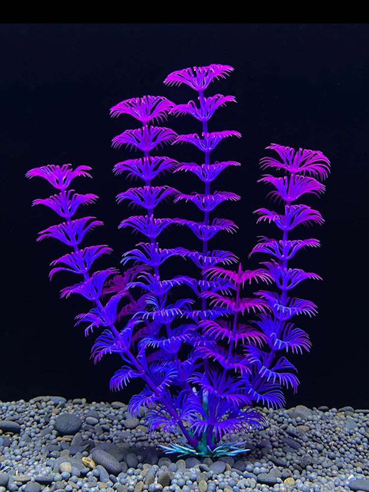 Plastic Aquatic Plants for Aquarium Decoration - Seagrass Style