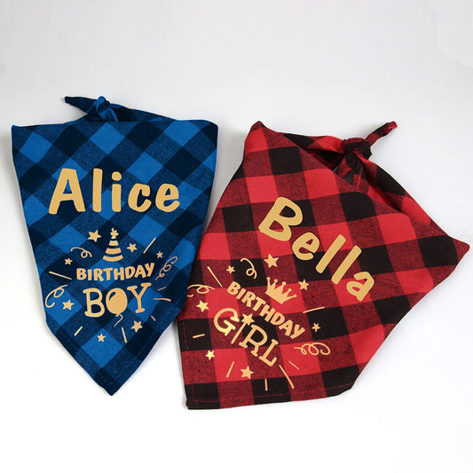 Personalized Pet Bandana Collar for Dogs and Cats