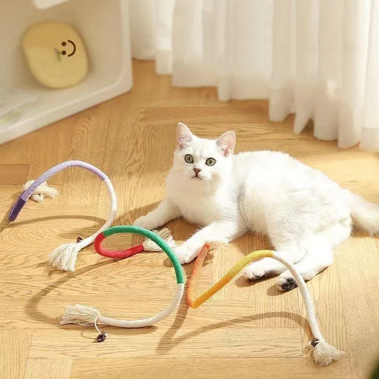 Chew-Resistant Cat Teaser Toys for Kittens and Playtime