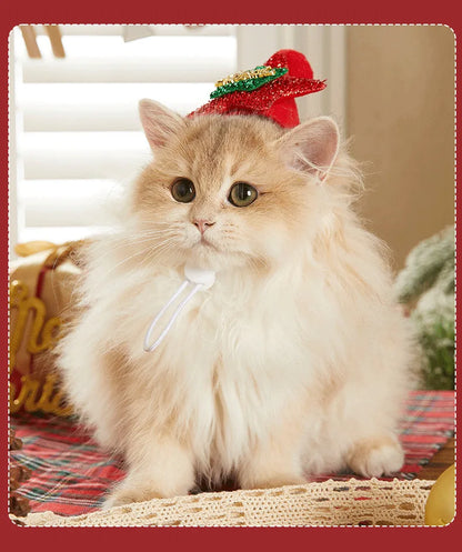Christmas Hat and Scarf Set for Dogs and Cats