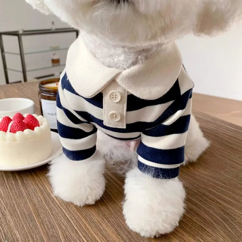 Soft Breathable Polo Shirt for Small Dogs and Puppies