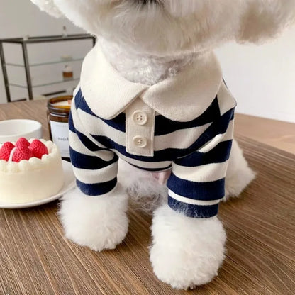 Soft Breathable Polo Shirt for Small Dogs and Puppies