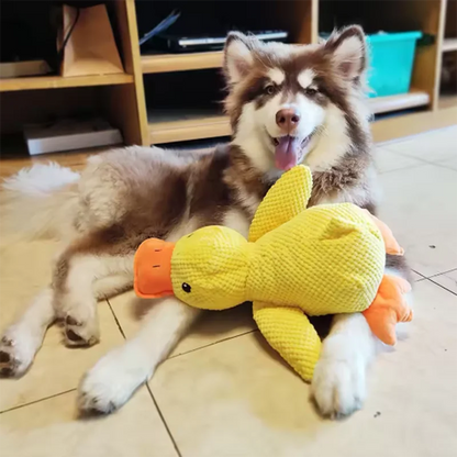 Interactive Plush Duck Toy for Puppies and Small Pets