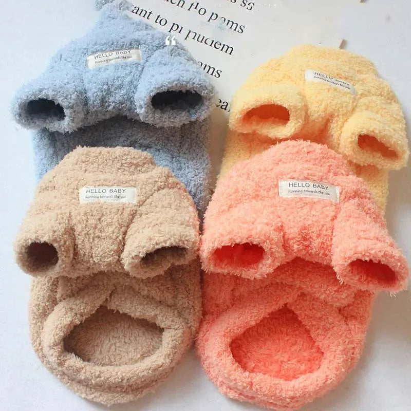 Warm Fleece Dog Coat - Winter Jacket for Small to Medium Dogs