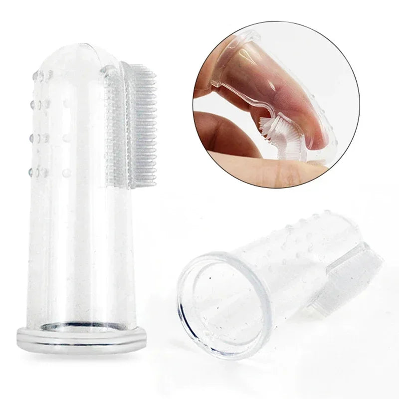 Soft Silicone Finger Toothbrush for Dogs and Cats