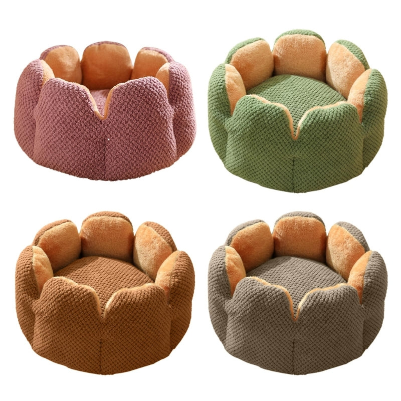 Cactus Flower Snuggly Puppy Kennel Mat for Warmth