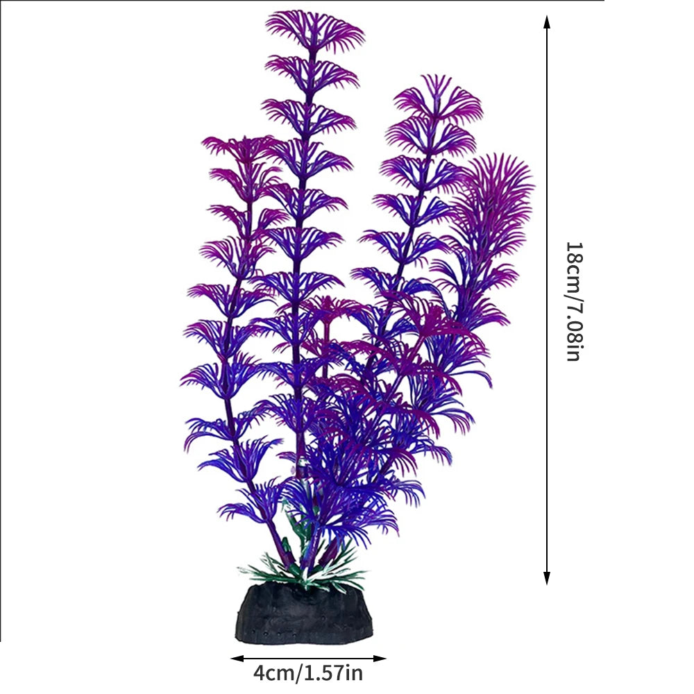 Plastic Aquatic Plants for Aquarium Decoration - Seagrass Style