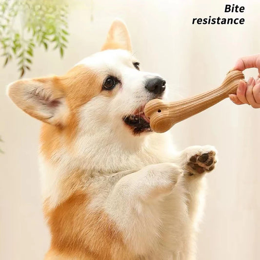 Durable Pine Wood Dog Chew Toy for Teeth Cleaning