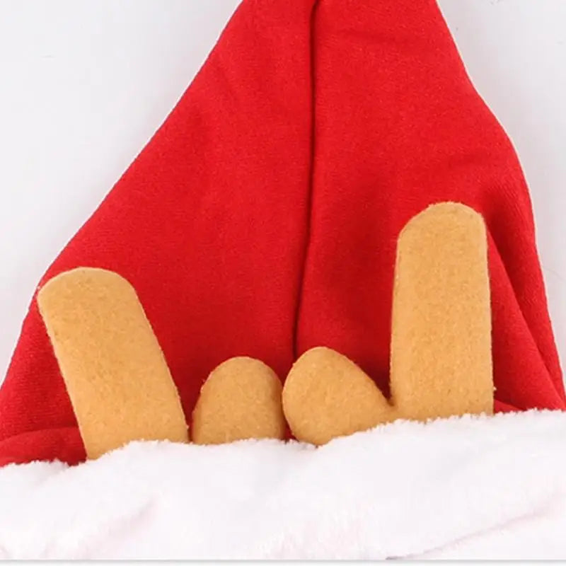 Santa Cape Costume for Cats and Dogs with Red Scarf