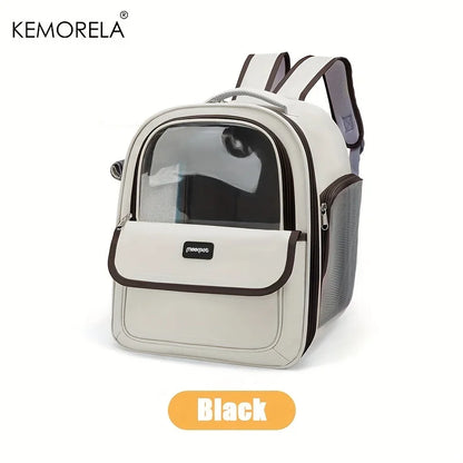Large Transparent Pet Backpack for Cats and Dogs