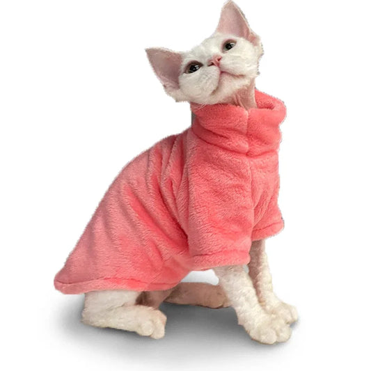 Sphynx Cat Sweater and Hoodie Outfit for Pets