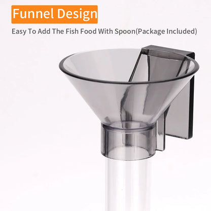 Acrylic Fish Feeder Tube for Small Fish and Shrimp 21-38cm