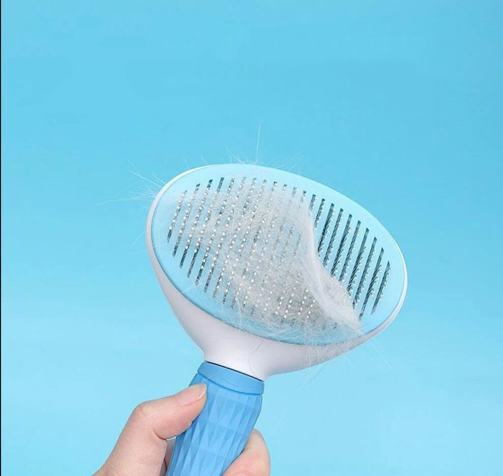 Stainless Steel Dog and Cat Grooming Brush for Long Hair