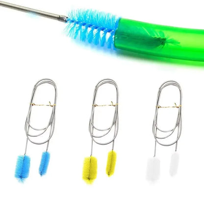 Stainless Steel Aquarium Cleaning Brush for Tubes and Pipes