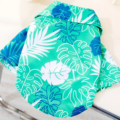 Hawaiian Style Pet Shirts for Dogs and Cats with Coconut Print