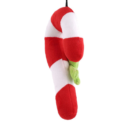 Candy Cane Dog Chew Toy - Interactive Bite Training Tool