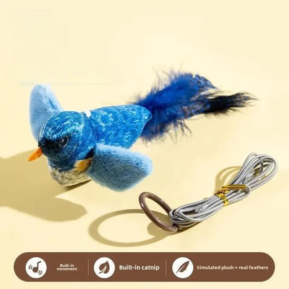 Interactive Wall Hanging Cat Toy with Sound and Catnip