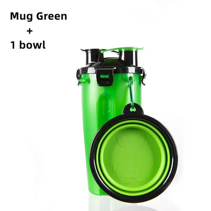 Collapsible Dog Water Bottle with Portable Bowls