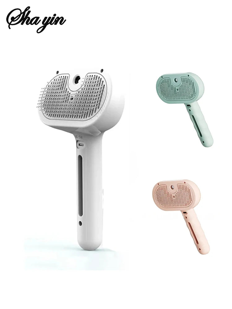 Steam Spray Grooming Brush for Dogs