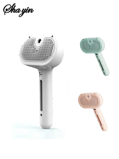 Steam Spray Grooming Brush for Dogs
