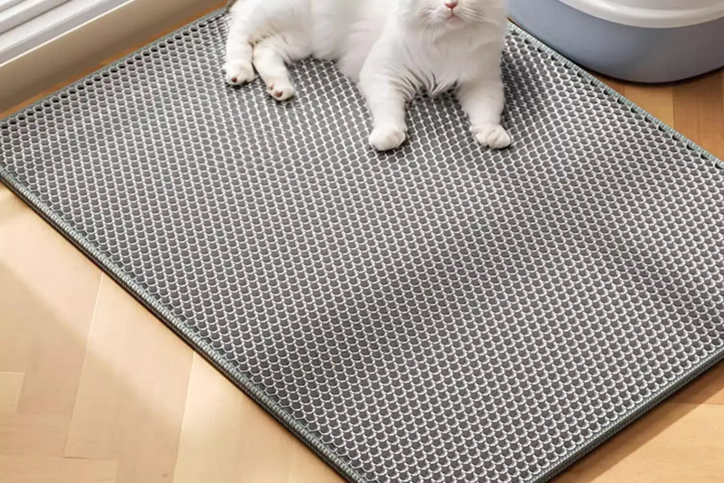 Extra Large Waterproof Cat Litter Mat - Non-Slip & Washable