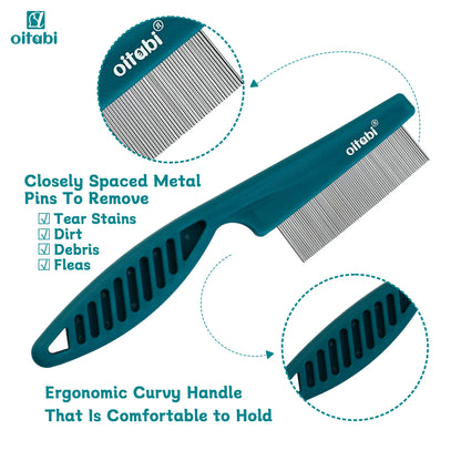 Flea & Lice Comb for Dogs and Cats with Rounded Teeth