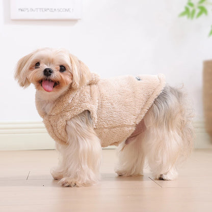 Fleece Hoodie for Small Dogs and Cats - Warm Winter Coat