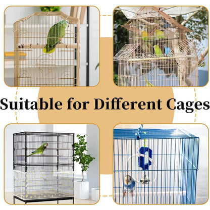 Bird Cage Net Cover for Seed & Feather Protection