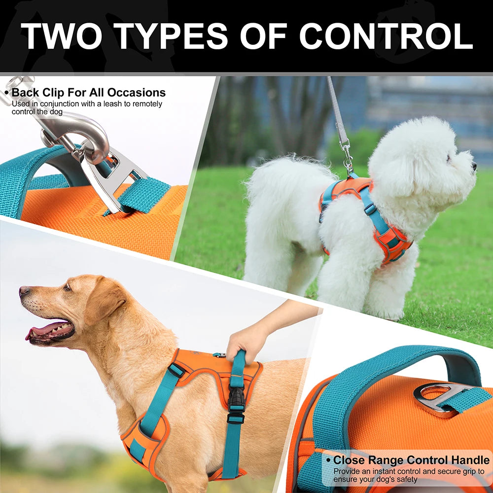 Breathable Reflective Dog Harness - Adjustable for All Sizes
