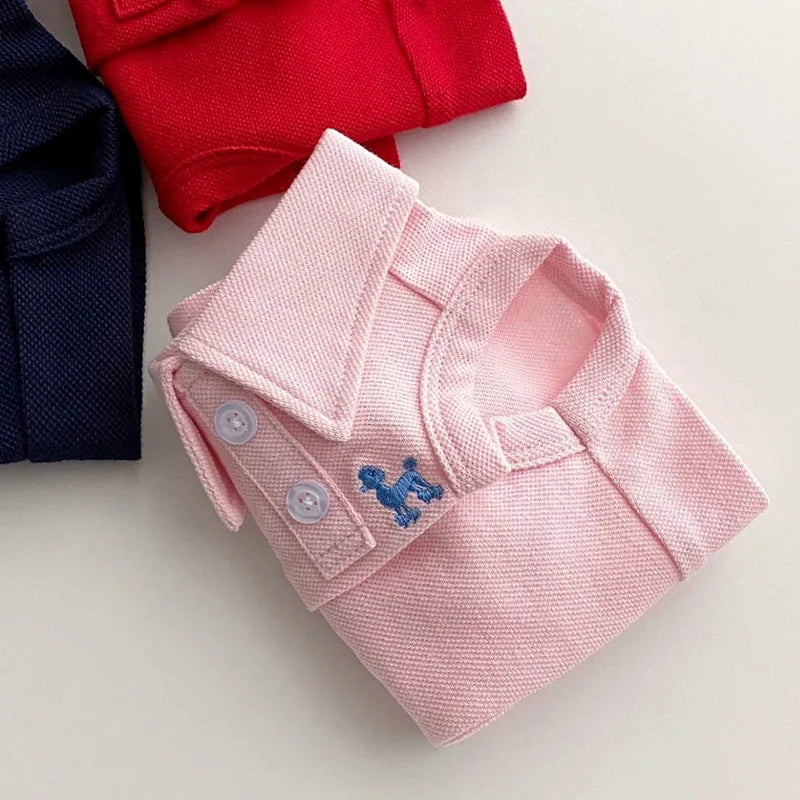 Soft Breathable Polo Shirt for Small Dogs and Puppies