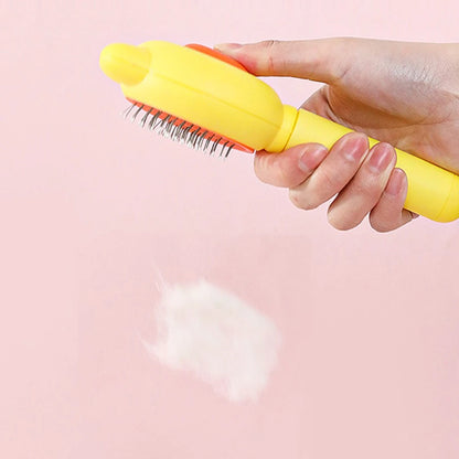 One-Click Pet Hair Removal Comb for Cats and Dogs