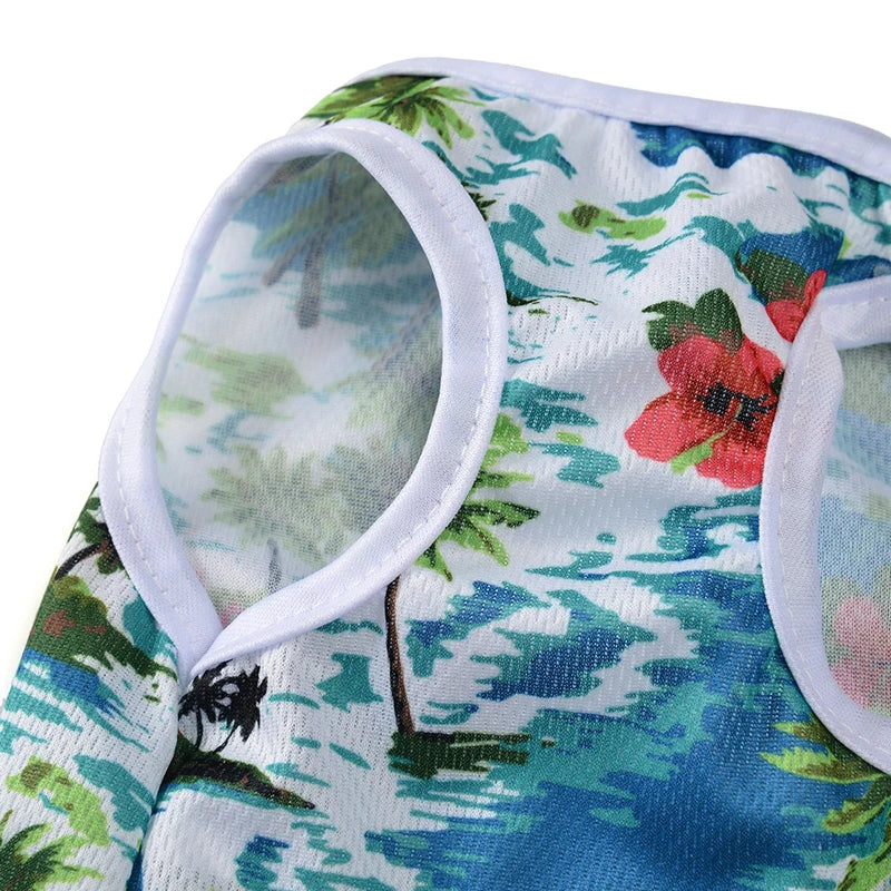 Summer Island Print Vest for Small Dogs and Cats