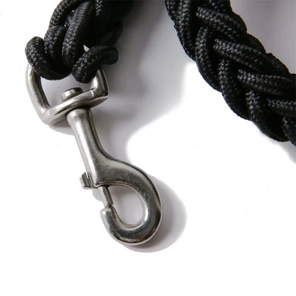 Nylon Braided Dog Leash for Large Breeds - Heavy Duty Walking Rope