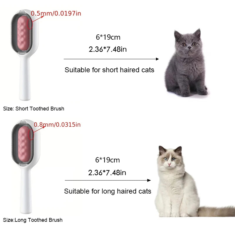 Cat and Dog Grooming Brush - Pet Hair Remover for Cats